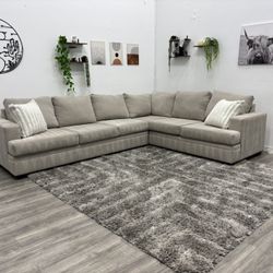 Cream Sectional Couch - Free Delivery