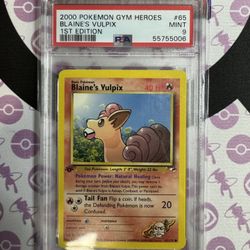 Blaine’s Vulpix 1st Edition PSA 9