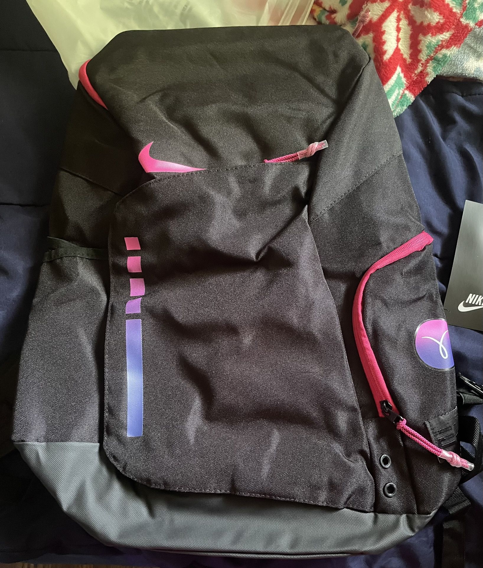 RARE Brand New Nike Hoops Elite Backpack Kay Yow Bag Black Fierce Pink DX9786 011