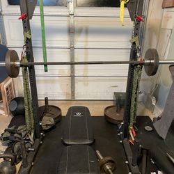 Rogue Monster Lite Squat Stand And Plates 