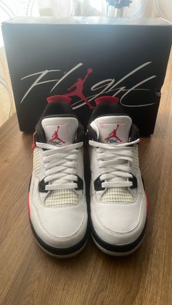 Youth Retro Jordan 4 Red Cement