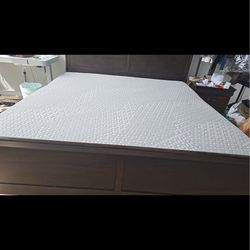 King size bed and mattress