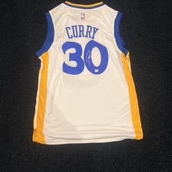 Signed Steph Curry Jersey 