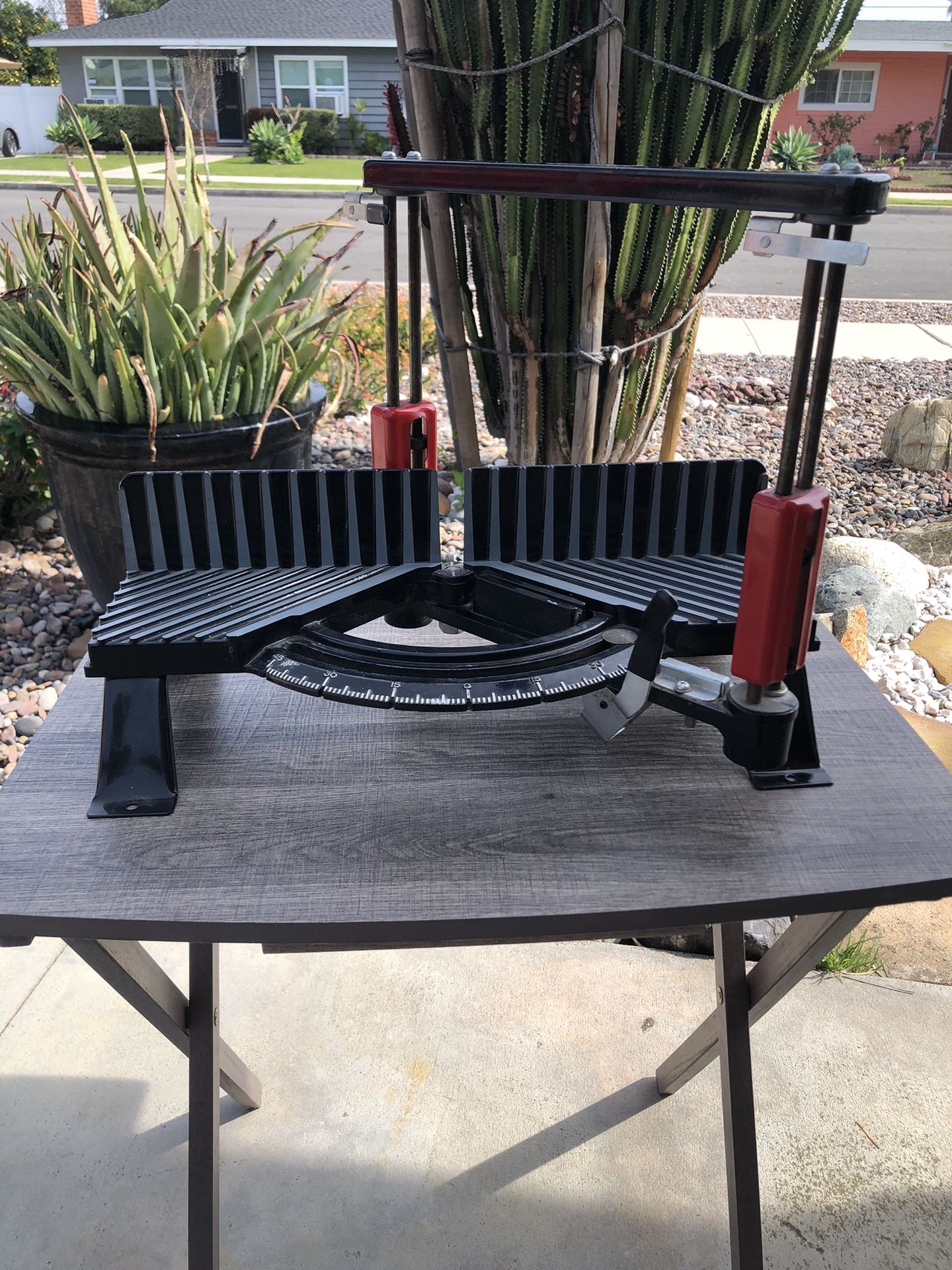 Vintage Hempe Wood Mitre Box Saw Tool