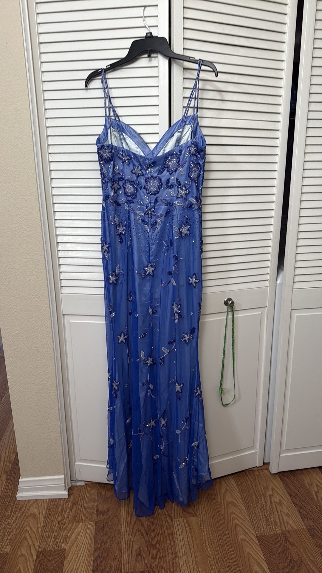 Sequined Blue Dress