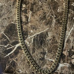 Men’s Cuban link 21 inch gold plated chain