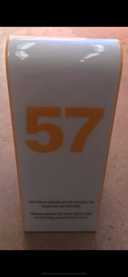 Table number