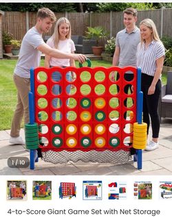 4-to-Score Giant Game Set with Net Storage $60