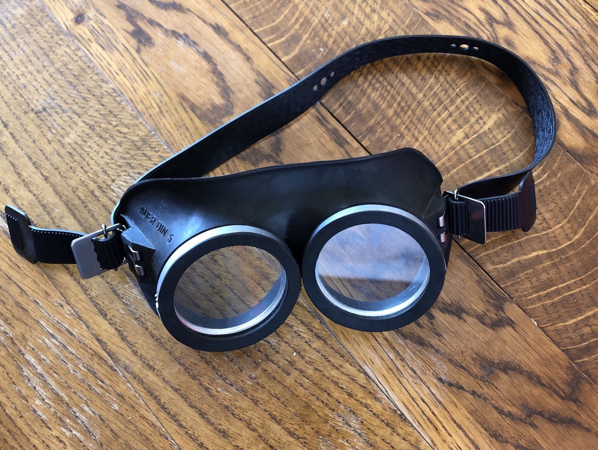 Goggles, Auer Din, World War II German motorcycle, diving, steampunk