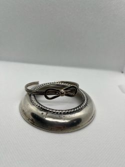 Mexico Sterling Silver Bow Cuff Bracelet