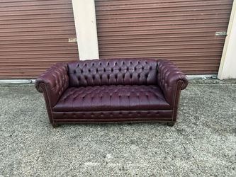 Vintage leather chesterfield sofa