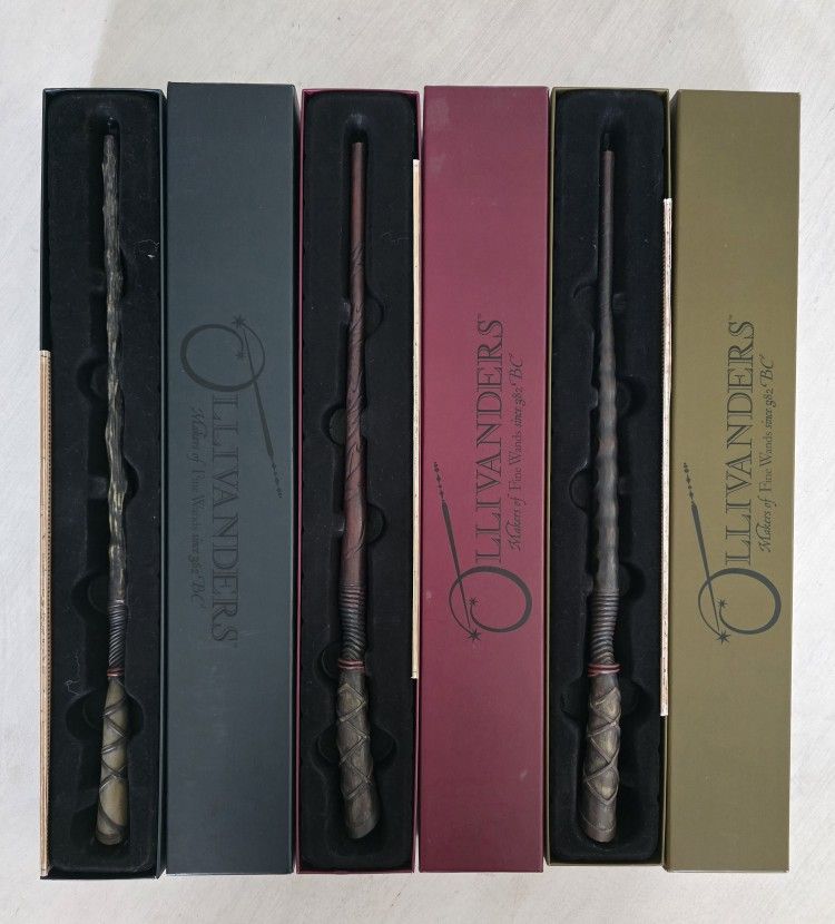 3 Harry Potter Olivander Wands From Universal Studios