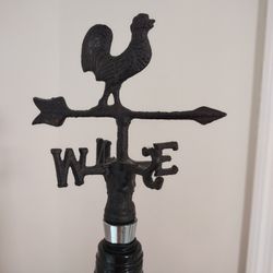 Twine Rustic Stainless Steel Cast Iron Weather Vane Bottle Stopper Rubber Rings