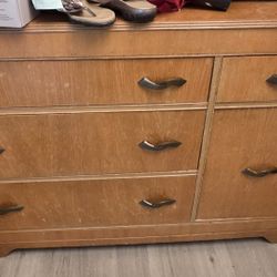 Retro 80s Dresser With ORIGINAL WOOD AND HANDLES 
