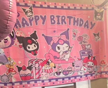 Happy Birthday Kuromi Banner