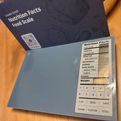 Greater Goods Nutrition Facts Food Scale — Brand New, Never Used