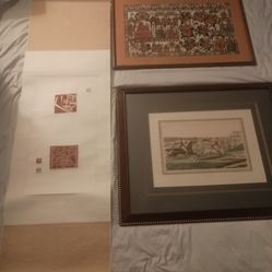 Vintage real art LOT of 3