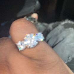 mossanite ring 925 sterling silver