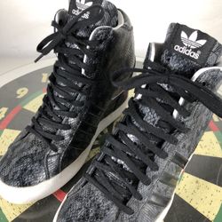 Adidas Basket Profi Up Hidden Wedge Lace Up Sneakers Shoes Faux Snake Wmn 7  for Sale in West Linn, OR - OfferUp