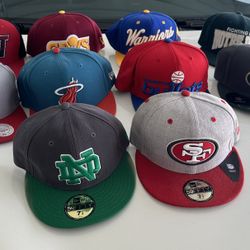 Snapbacks And Fitted Hats 10 Hats For $60 