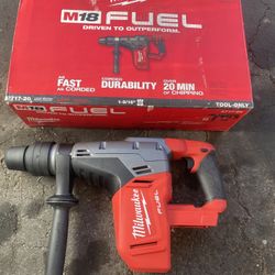 Milwaukee M18 FUEL 18V Lithium-Ion Brushless Cordless 1-9/16 in. SDS-Max Rotary Hammer (Tool-Onl