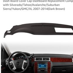 2017  -2021 Chevy  Yukon Molded Dash Cover  Black 