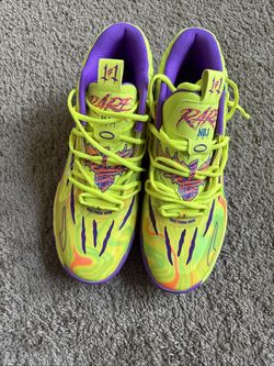 Puma LaMelo Ball MB.01 Low "Raptors" Basketball Shoes Men's Size 11 Neon Purple