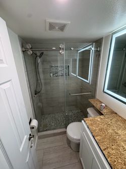 Glass shower doors