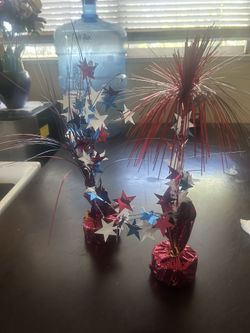 Table Holder RED, WHITE, And BLUE