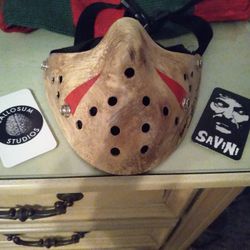 Signed Tom Savini Covid Hockey Mask