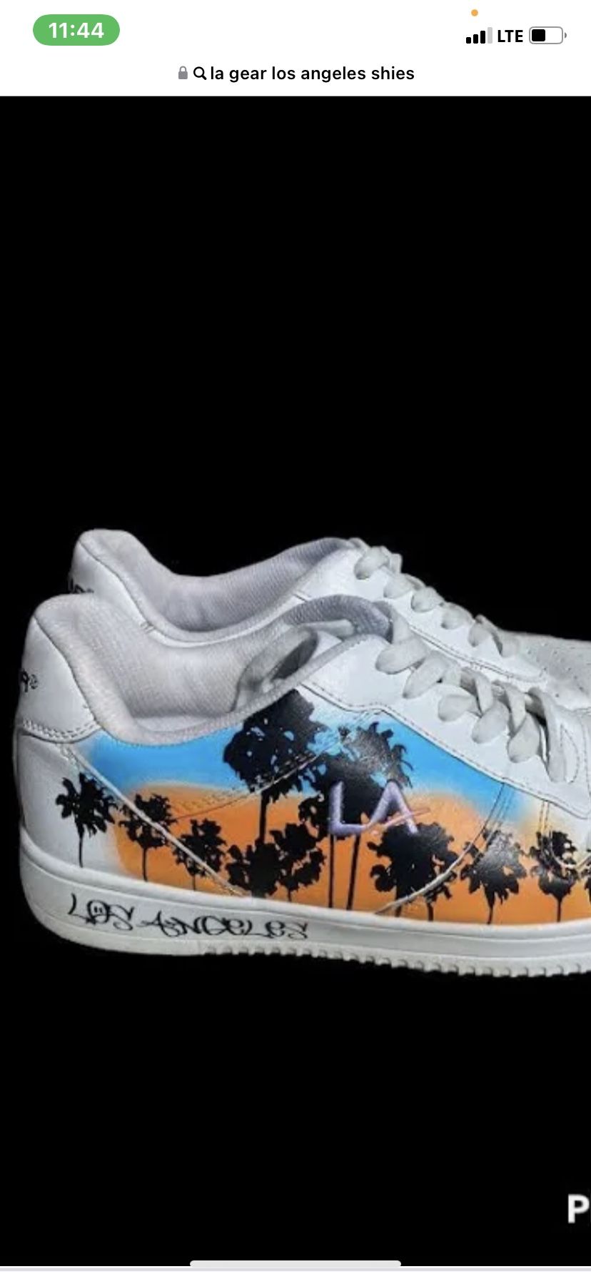 #la Gear #vintage #shoes #tennis #sneakers #palm Tree Print