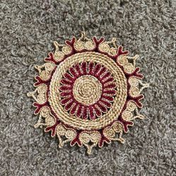 Set of 2 Woven Trivets / Hot Pads – 7”