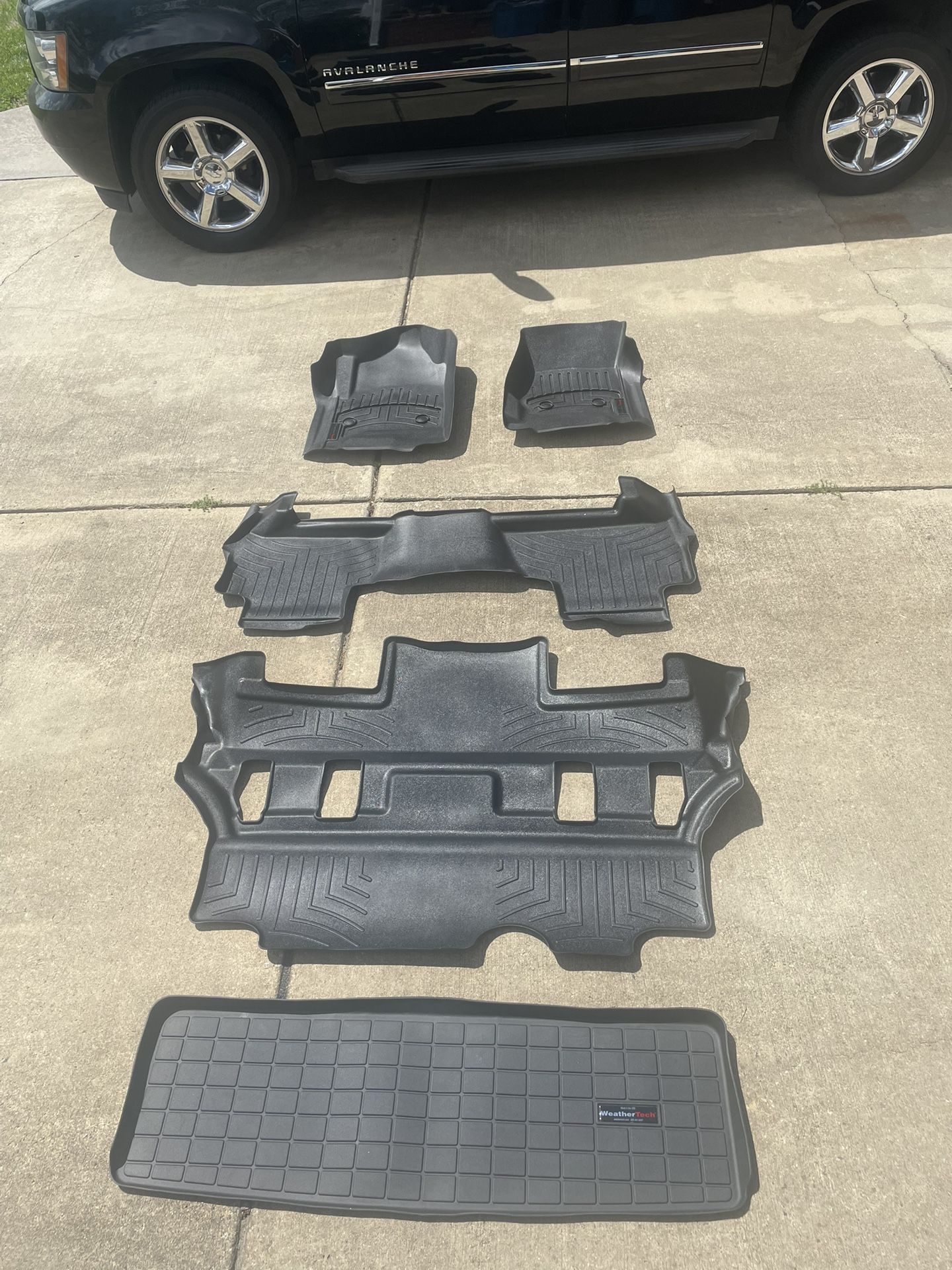 Weathertech (used) Floor Mats for 2018 Chevy Tahoe LT.