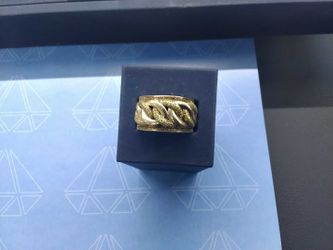 Men's Ring - Yellow Gold 10k (.417) 8.7 grams Size 8
