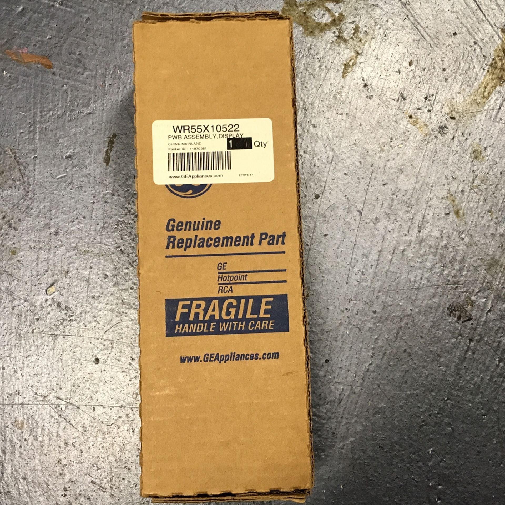 GE REFRIGERATOR USER CONTROL & DISPLAY BOARD PART # WR55X10522