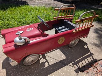 1950's Vintage Fire Truck Pedal Car