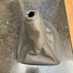 BMW E60 525 530 M5 Manual Shift Boot. Black Leather.