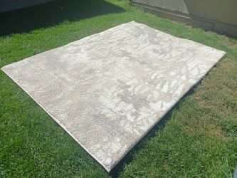 Soft White Cream Area Rug Carpet 5' X 7'
