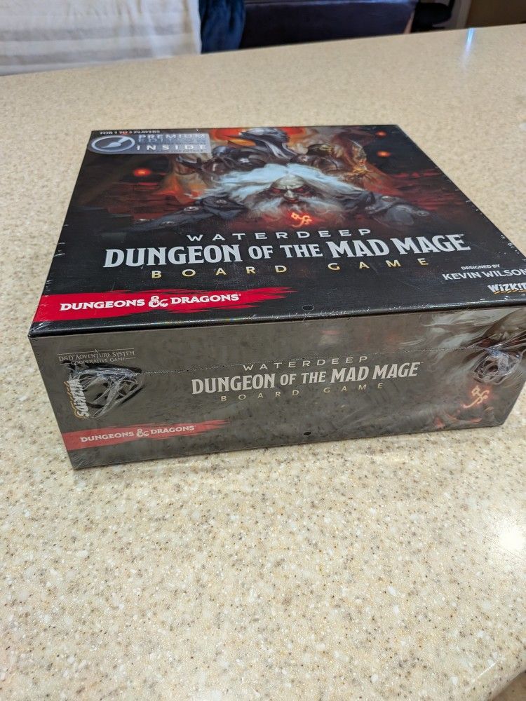 Water Deep Dungeon Of The Mad Mage Board Game Dungeons& Dragons Wizkids Brand New Unopened Premium Edition