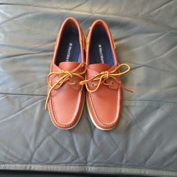 NEW WEST MARINE LEATHER LOAFERS /SIZE 6 1/2 BOYS