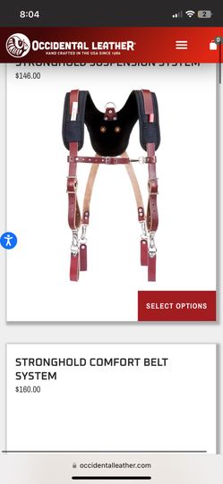 Occidental Tool bag Leather Suspenders 