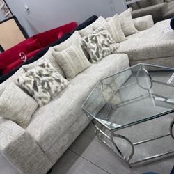 “L” Shape Sectional ✨ Beige Color 