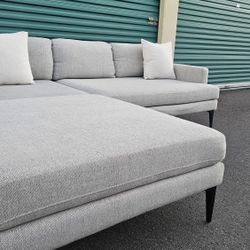 FREE DELIVERY!!! West Elm "Andes" 3pc Sectional Couch + Ottoman ($3.3K Retail...60% OFF!!!)