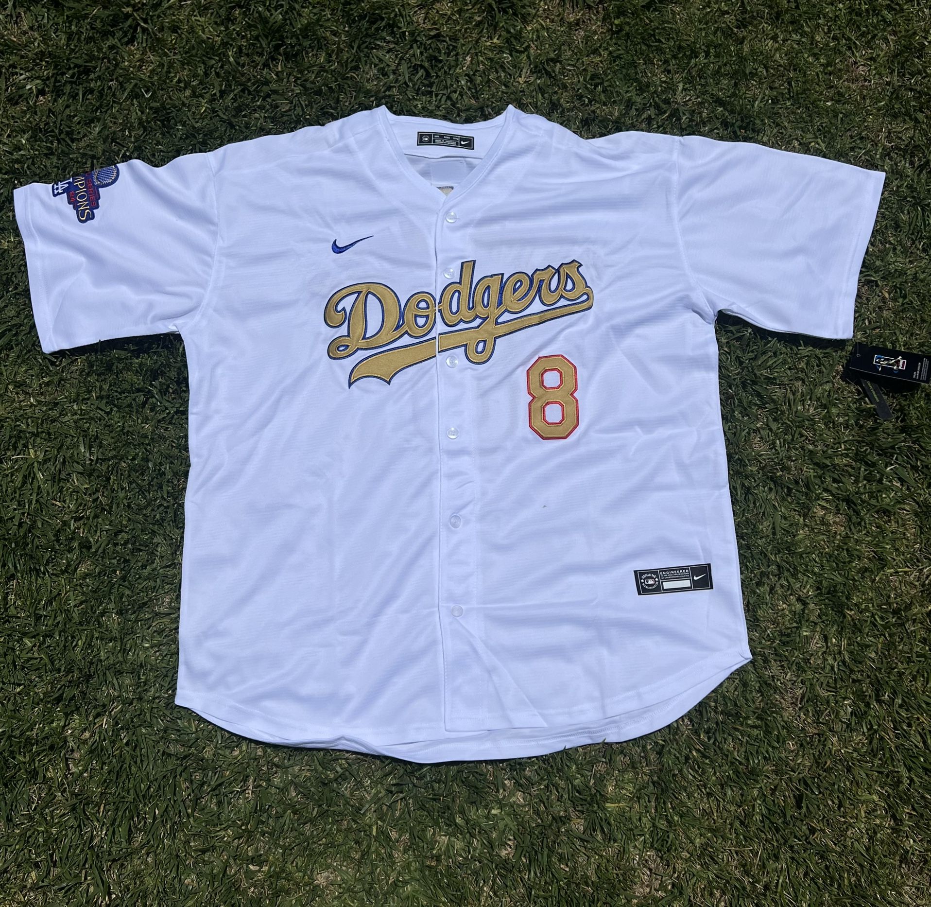 Dodgers White And Gold Jerseys