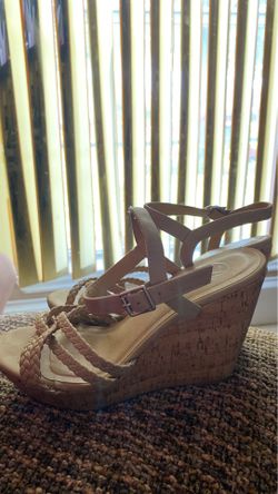 Tan Wedges size 8