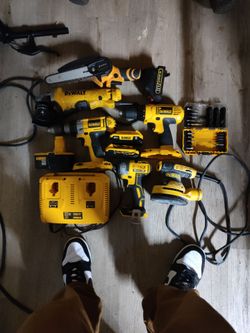 like brand new DeWalt tool lot