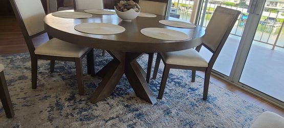 Dining table and chairs