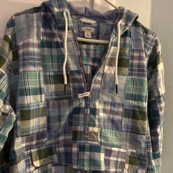 LLBean Plaid Pullover 