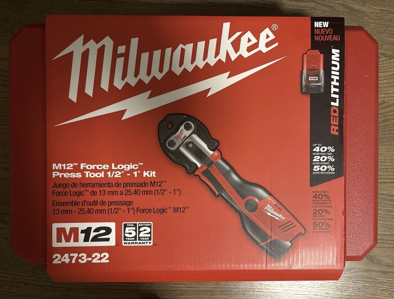 Milwaukee 2473-22 M12 Force Logic Pro Press Tool KIT