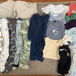 Baby Boy Clothes Bundle NB, 0-3, 3-6, 6mo. Buy separately or bundle & save